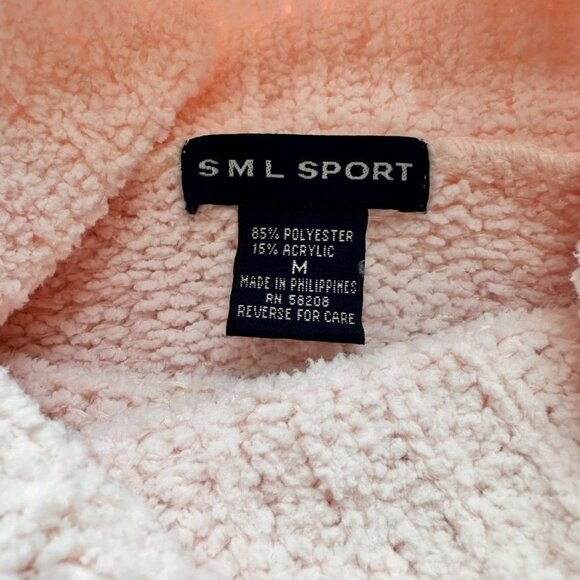 SML Sport Cozy Pink Women's Long Sleeve Oversized Pullover Sweater Size Medium - Picture 6 of 8